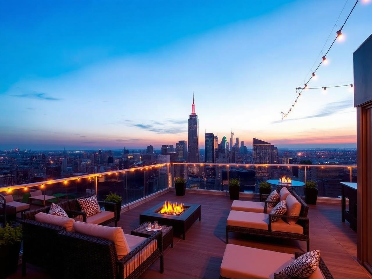 Penthouse con terraza vista skyline